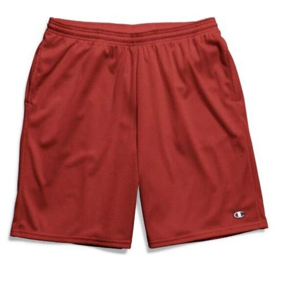 Champion Men Athletic Shorts Mesh Elastic Waist Red NWT - Picture 1 of 1
